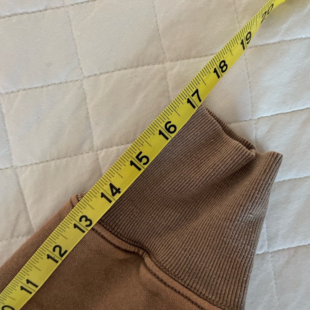 Free People FP Movement Sprint to the Finish Hoodie Taupe Sz L - Picture 7 of 9
